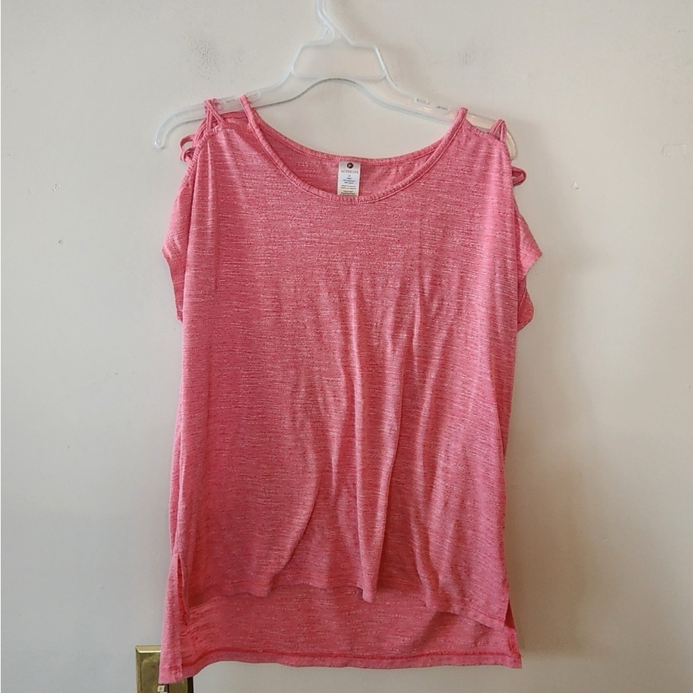 Active life pink t shirt size womens large